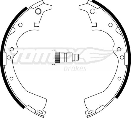 TOMEX brakes TX 23-36 - Комплект тормозных колодок, барабанные autosila-amz.com