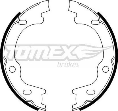 TOMEX brakes TX 23-38 - Комплект тормозных колодок, барабанные autosila-amz.com