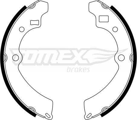 TOMEX brakes TX 23-32 - Комплект тормозных колодок, барабанные autosila-amz.com