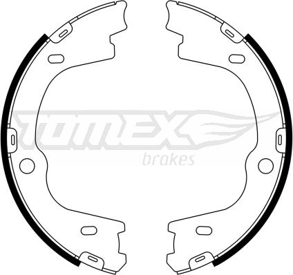 TOMEX brakes TX 23-27 - Комплект тормозных колодок, барабанные autosila-amz.com