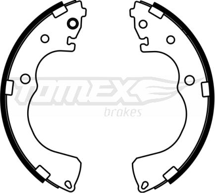 TOMEX brakes TX 22-99 - Комплект тормозных колодок, барабанные autosila-amz.com