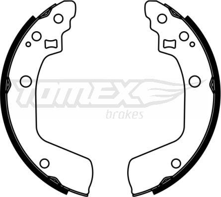 TOMEX brakes TX 22-94 - Комплект тормозных колодок, барабанные autosila-amz.com