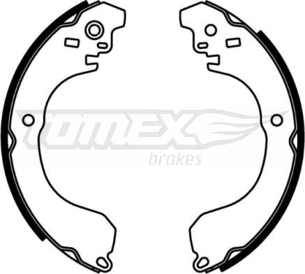 TOMEX brakes TX 22-91 - Комплект тормозных колодок, барабанные autosila-amz.com