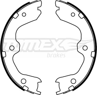 TOMEX brakes TX 22-93 - Комплект тормозных колодок, барабанные autosila-amz.com