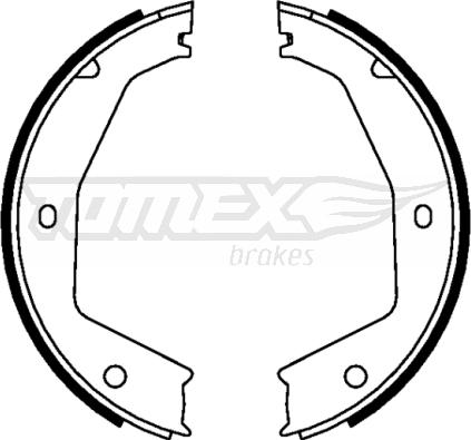 TOMEX brakes TX 22-44 - Комплект тормозных колодок, барабанные autosila-amz.com