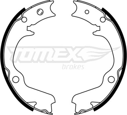 TOMEX brakes TX 22-41 - Комплект тормозных колодок, барабанные autosila-amz.com