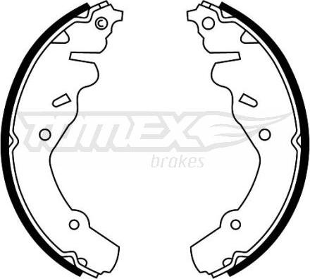 TOMEX brakes TX 22-42 - Комплект тормозных колодок, барабанные autosila-amz.com