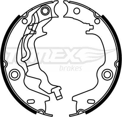 TOMEX brakes TX 22-54 - Комплект тормозных колодок, барабанные autosila-amz.com