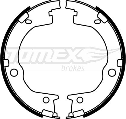 TOMEX brakes TX 22-55 - Комплект тормозных колодок, барабанные autosila-amz.com