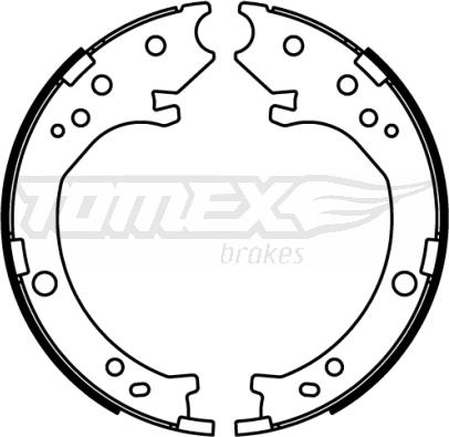 TOMEX brakes TX 22-51 - Комплект тормозных колодок, барабанные autosila-amz.com