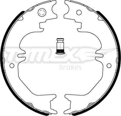 TOMEX brakes TX 22-64 - Комплект тормозных колодок, барабанные autosila-amz.com