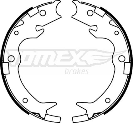 TOMEX brakes TX 22-65 - Комплект тормозных колодок, барабанные autosila-amz.com