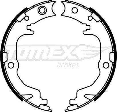 TOMEX brakes TX 22-60 - Комплект тормозных колодок, барабанные autosila-amz.com