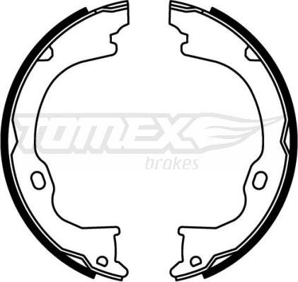 TOMEX brakes TX 22-61 - Комплект тормозных колодок, барабанные autosila-amz.com