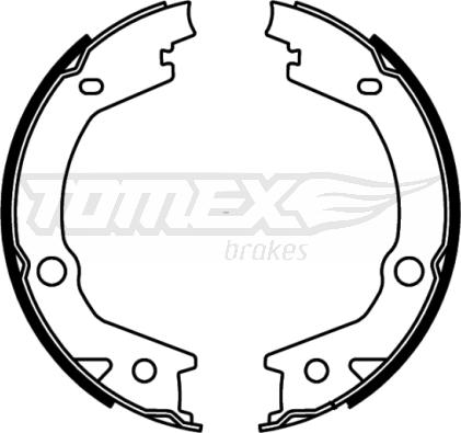 TOMEX brakes TX 22-68 - Комплект тормозных колодок, барабанные autosila-amz.com