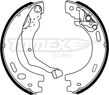 TOMEX brakes TX 22-63 - Комплект тормозных колодок, барабанные autosila-amz.com