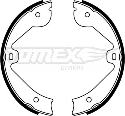 TOMEX brakes TX 22-67 - Комплект тормозных колодок, барабанные autosila-amz.com