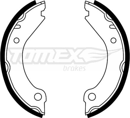 TOMEX brakes TX 22-08 - Комплект тормозных колодок, барабанные autosila-amz.com