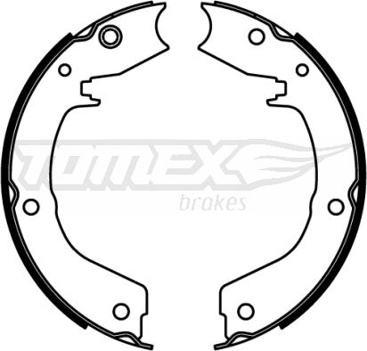 TOMEX brakes TX 22-19 - Комплект тормозных колодок, барабанные autosila-amz.com