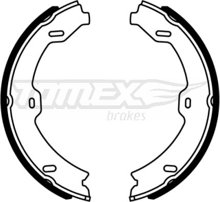 TOMEX brakes TX 22-14 - Комплект тормозных колодок, барабанные autosila-amz.com