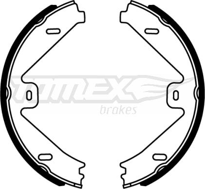 TOMEX brakes TX 22-16 - Комплект тормозных колодок, барабанные autosila-amz.com