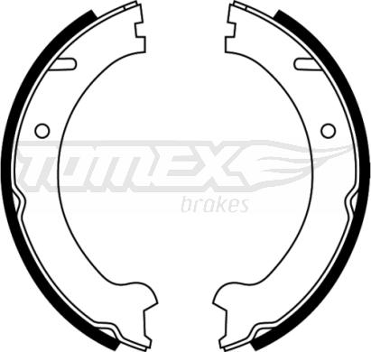 TOMEX brakes TX 22-10 - Комплект тормозных колодок, барабанные autosila-amz.com