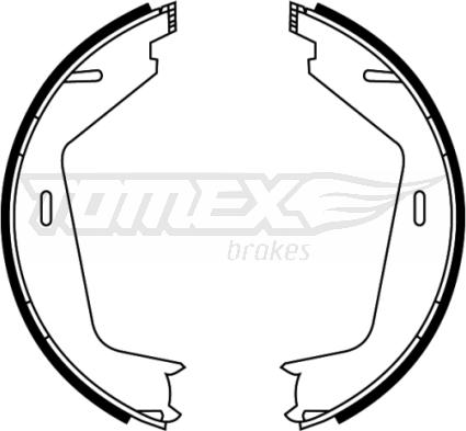 TOMEX brakes TX 22-11 - Комплект тормозных колодок, барабанные autosila-amz.com
