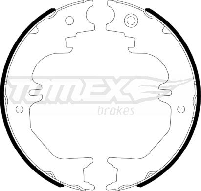 TOMEX brakes TX 22-84 - Комплект тормозных колодок, барабанные autosila-amz.com