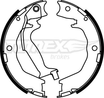 TOMEX brakes TX 22-85 - Комплект тормозных колодок, барабанные autosila-amz.com