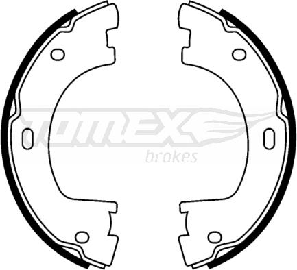 TOMEX brakes TX 22-83 - Комплект тормозных колодок, барабанные autosila-amz.com