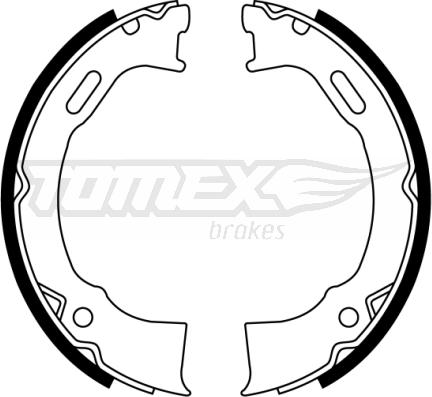 TOMEX brakes TX 22-87 - Комплект тормозных колодок, барабанные autosila-amz.com