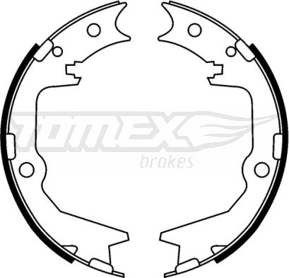 TOMEX brakes TX 22-39 - Комплект тормозных колодок, барабанные autosila-amz.com