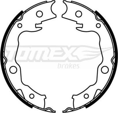 TOMEX brakes TX 22-24 - Комплект тормозных колодок, барабанные autosila-amz.com