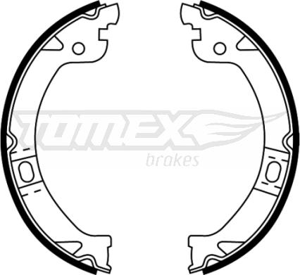 TOMEX brakes TX 22-26 - Комплект тормозных колодок, барабанные autosila-amz.com