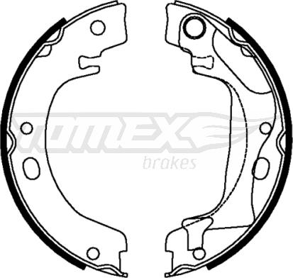 TOMEX brakes TX 22-28 - Комплект тормозных колодок, барабанные autosila-amz.com