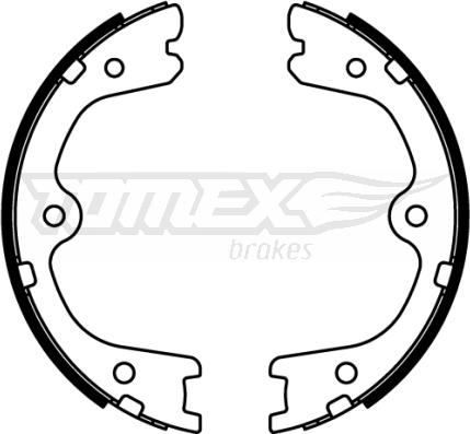 TOMEX brakes TX 22-23 - Комплект тормозных колодок, барабанные autosila-amz.com