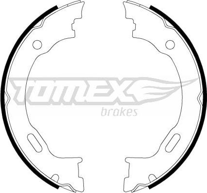 TOMEX brakes TX 22-27 - Комплект тормозных колодок, барабанные autosila-amz.com