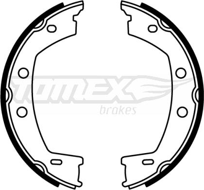 TOMEX brakes TX 22-79 - Комплект тормозных колодок, барабанные autosila-amz.com