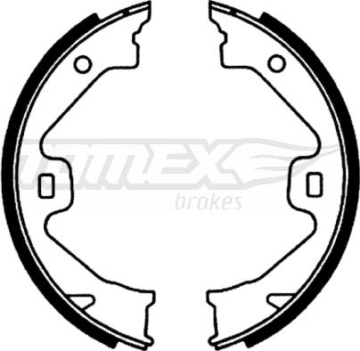 TOMEX brakes TX 22-70 - Комплект тормозных колодок, барабанные autosila-amz.com