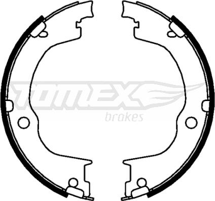 TOMEX brakes TX 22-77 - Комплект тормозных колодок, барабанные autosila-amz.com