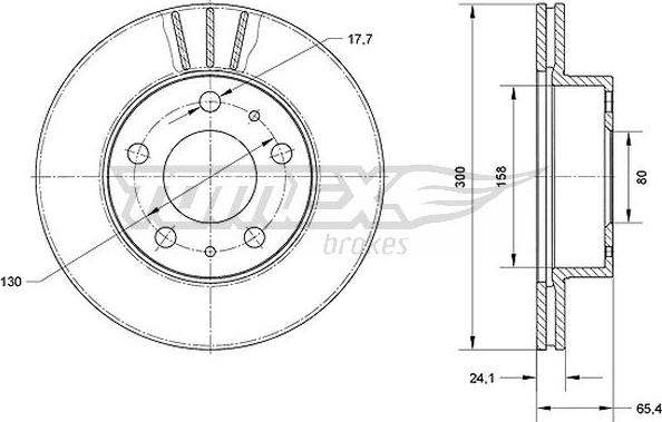 TOMEX brakes TX 70-60 - Тормозной диск autosila-amz.com