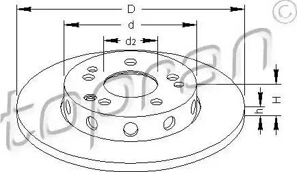 Topran 400 844 - Тормозной диск autosila-amz.com