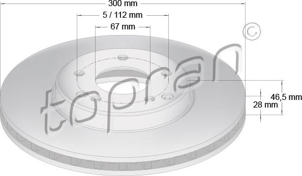 Topran 400 855 - Тормозной диск autosila-amz.com