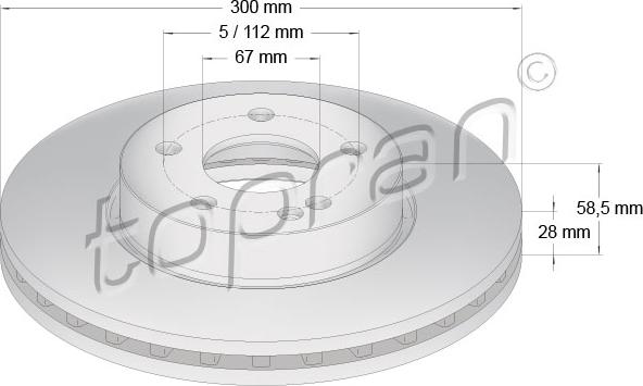 Topran 401 930 - Тормозной диск autosila-amz.com