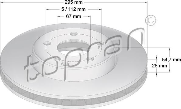 Topran 401 051 - Тормозной диск autosila-amz.com