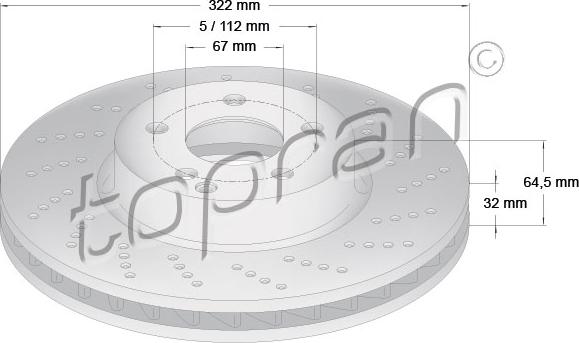 Topran 408 830 - Тормозной диск autosila-amz.com