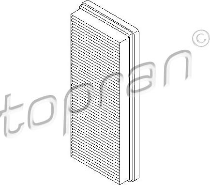 Topran 407 918 - Воздушный фильтр, двигатель autosila-amz.com