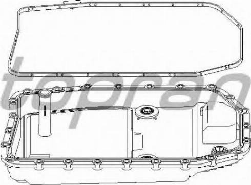 Topran 500 992 786 - Масляный поддон, автоматическая коробка передач autosila-amz.com