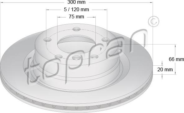Topran 500 949 - Тормозной диск autosila-amz.com