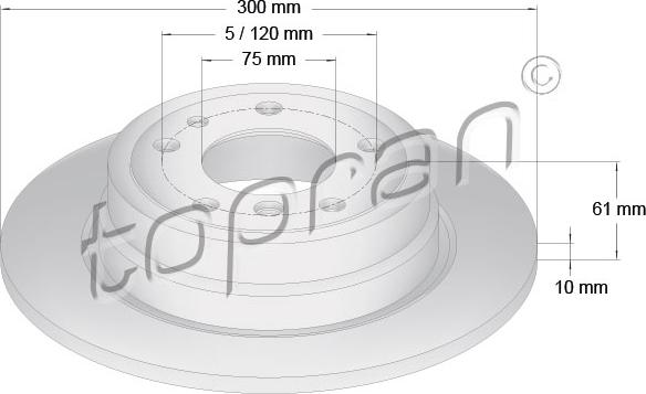 Topran 500 562 - Тормозной диск autosila-amz.com